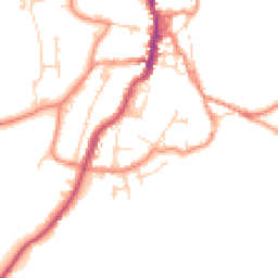 Daytime road noise heatmap for BD24 9RJ
