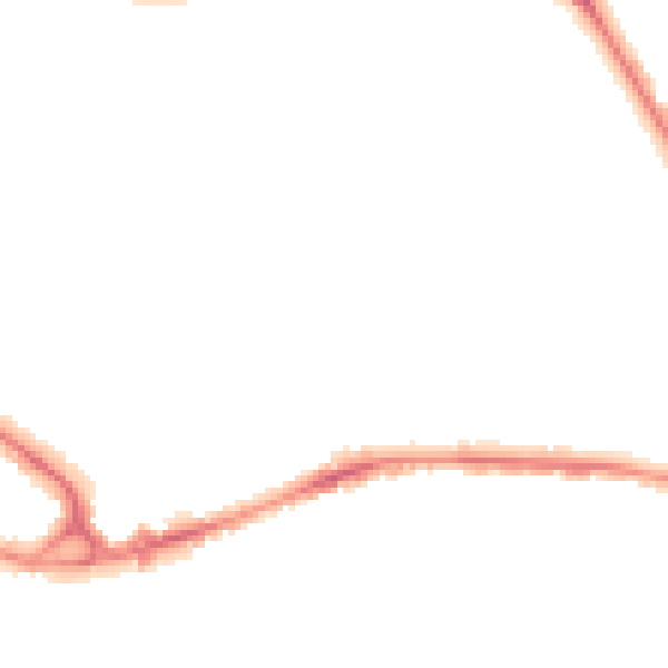 Night-time road noise heatmap for BD3 0AE