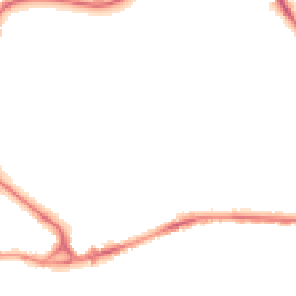 Night-time road noise heatmap for BD3 0AP