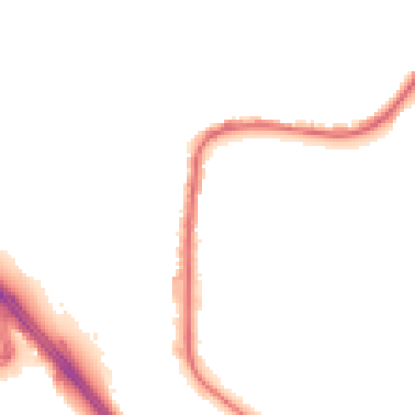 Night-time road noise heatmap for BD3 0JS