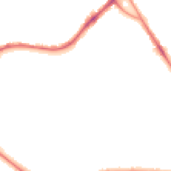 Night-time road noise heatmap for BD3 0PJ
