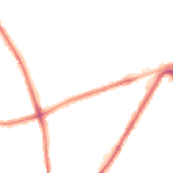 Night-time road noise heatmap for BD3 7EJ