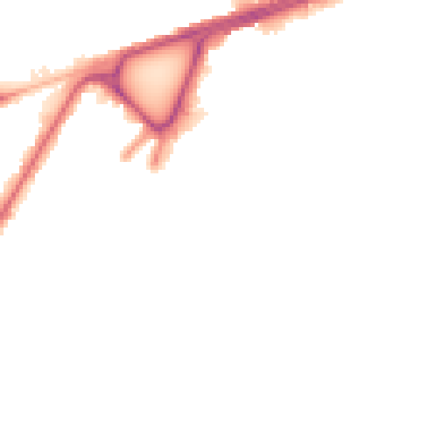 Night-time road noise heatmap for BD3 7FG