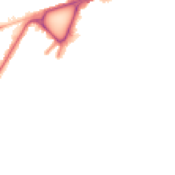 Night-time road noise heatmap for BD3 7FJ