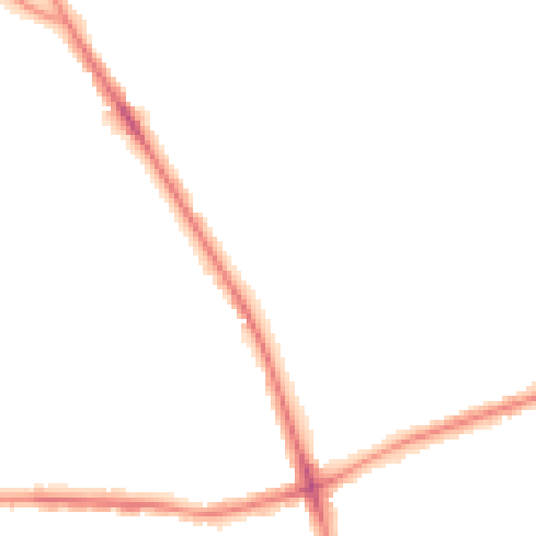 Night-time road noise heatmap for BD3 7JG