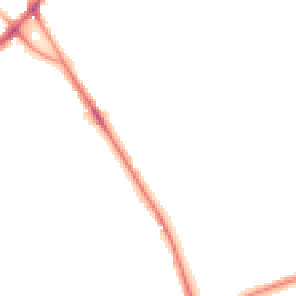 Night-time road noise heatmap for BD3 7JW