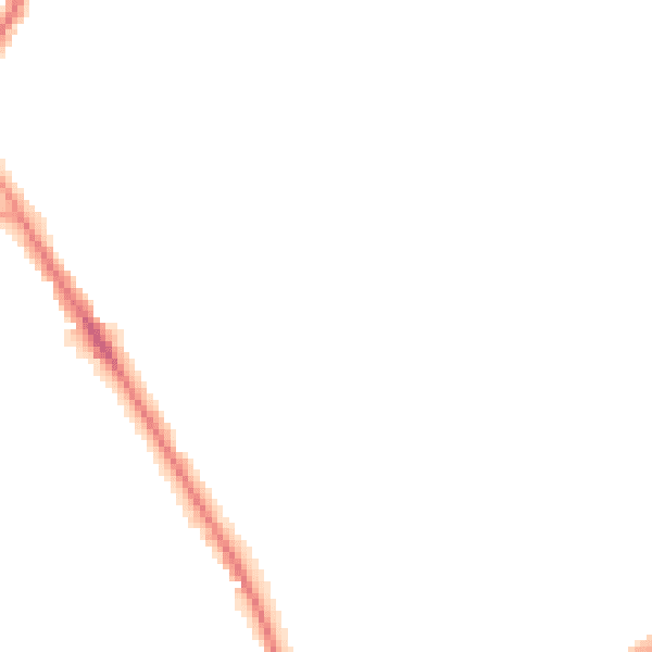 Night-time road noise heatmap for BD3 7LW