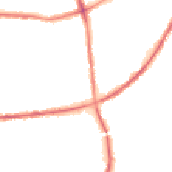 Night-time road noise heatmap for BD3 8DY
