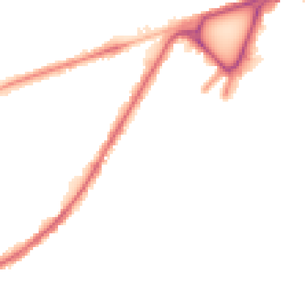 Night-time road noise heatmap for BD3 8PT