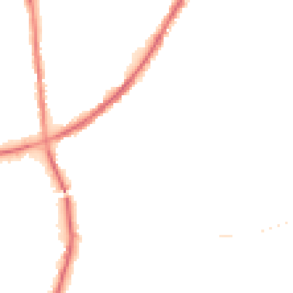 Night-time road noise heatmap for BD3 8RU