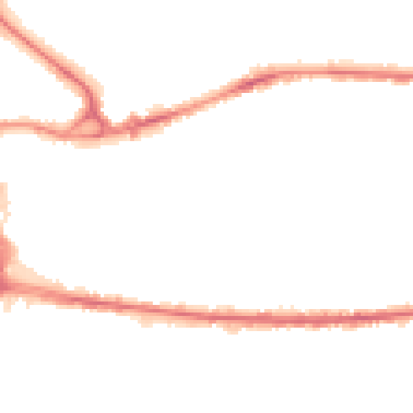 Night-time road noise heatmap for BD3 9DY