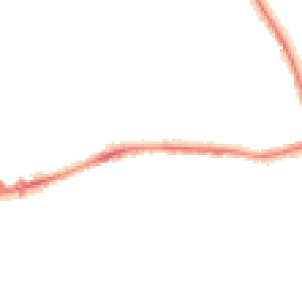 Night-time road noise heatmap for BD3 9ER