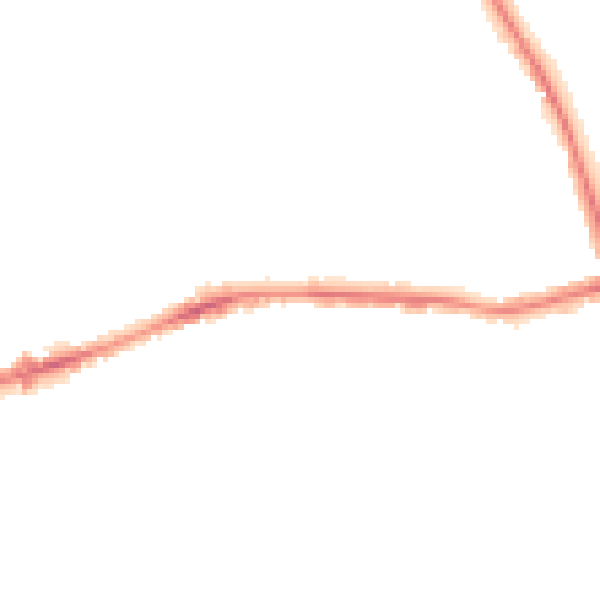 Night-time road noise heatmap for BD3 9EW