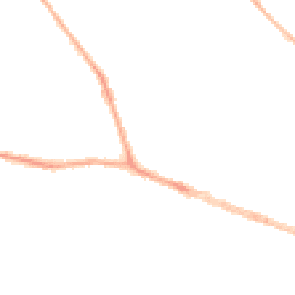 Night-time road noise heatmap for BD9 5DN