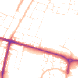 Daytime road noise heatmap for BH10 4AB