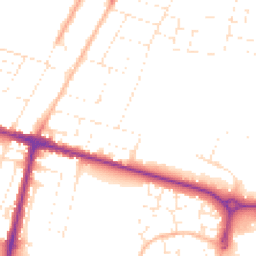 Daytime road noise heatmap for BH10 4AE