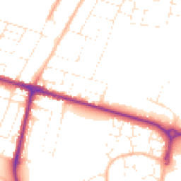 Daytime road noise heatmap for BH10 4AG