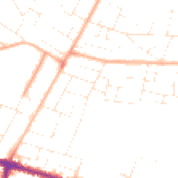 Daytime road noise heatmap for BH10 4AP