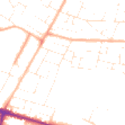 Daytime road noise heatmap for BH10 4AT