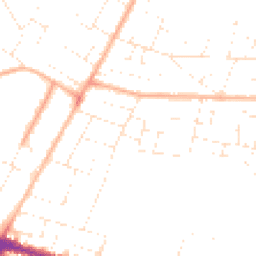 Daytime road noise heatmap for BH10 4AU