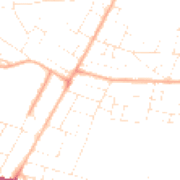 Daytime road noise heatmap for BH10 4AY