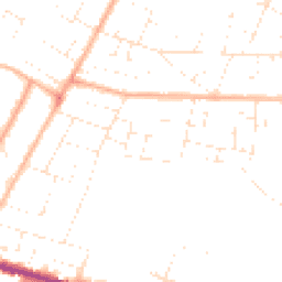 Daytime road noise heatmap for BH10 4BB