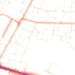 Daytime road noise heatmap for BH10 4BG