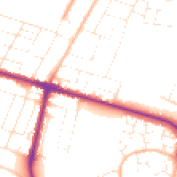 Daytime road noise heatmap for BH10 4BY