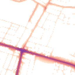 Daytime road noise heatmap for BH10 4DA