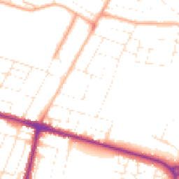 Daytime road noise heatmap for BH10 4DE