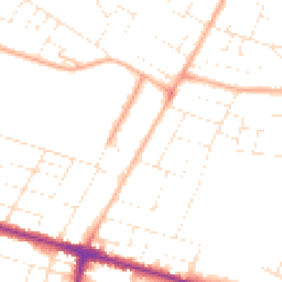 Daytime road noise heatmap for BH10 4DG