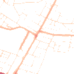 Daytime road noise heatmap for BH10 4DJ