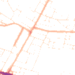Daytime road noise heatmap for BH10 4DL
