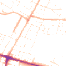 Daytime road noise heatmap for BH10 4DN