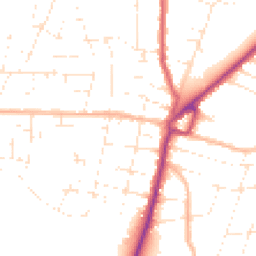 Daytime road noise heatmap for BH10 4FB