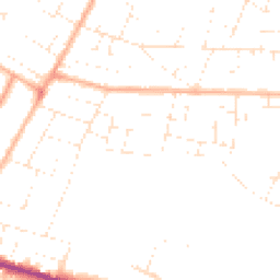 Daytime road noise heatmap for BH10 4FF