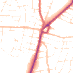 Daytime road noise heatmap for BH10 4HD