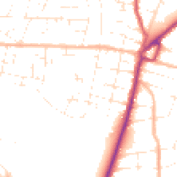 Daytime road noise heatmap for BH10 4HF