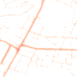 Daytime road noise heatmap for BH10 5AF