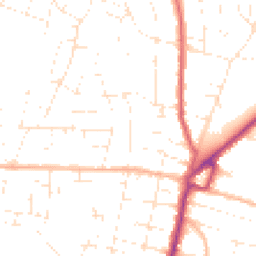 Daytime road noise heatmap for BH10 5AP
