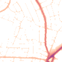 Daytime road noise heatmap for BH10 5BP