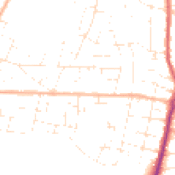 Daytime road noise heatmap for BH10 5BZ