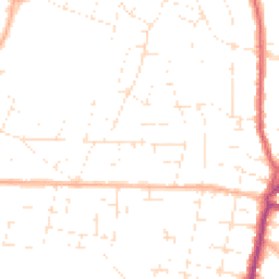 Daytime road noise heatmap for BH10 5DH
