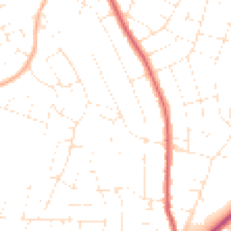 Daytime road noise heatmap for BH10 5FE