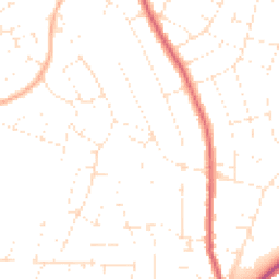 Daytime road noise heatmap for BH10 5FG