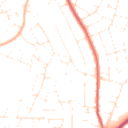 Daytime road noise heatmap for BH10 5FJ