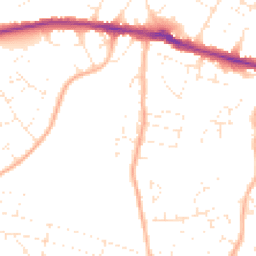Daytime road noise heatmap for BH10 5HQ
