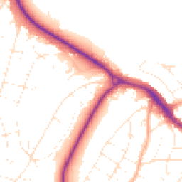 Daytime road noise heatmap for BH10 6AP