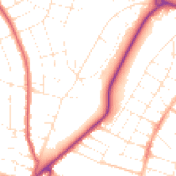 Daytime road noise heatmap for BH10 6AR