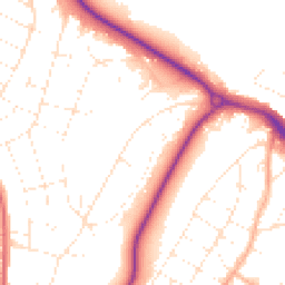 Daytime road noise heatmap for BH10 6AY